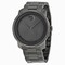 Movado Bold Grey Dial Grey Ion-Plated Stainless Steel Band and Case Unisex Quartz Watch 3600259