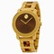 Movado Bold Yellow Gold-tone with Horn Acetate Watch 3600111