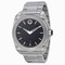 Movado Master Black Dial Titanium Bezel Stainless Steel Men's Watch 0606550