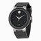 Movado Sport Edge Black and Blue Dial Rubber Strap Men's Watch 0606927