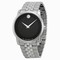 Movado Stainless Steel Black Museum Dial Men's Watch 0606504