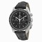 Omega Speedmaster Chronograph Black Dial Black Leather Men's Watch 31133423001001