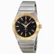 Omega Constellation Black Dial Stainless Steel and Yellow Gold Men's Watch 123.20.38.21.01.002