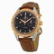 Omega Speedmaster Chronograph Automatic Black Dial Brown Leather Men's Watch 33122425101001