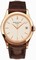Patek Philippe Calatrava Silver Dial 18kt Rose Gold Brown Leather Men's Watch 5296R-010