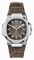 Patek Philippe Nautilus Anthracite Gray, Brown Leather Ladies Watch 7010G-010