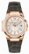 Patek Philippe Nautilus White Dial Black Leather Strap Ladies Watch 7010R-001