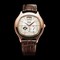Piaget Emperador Automatic Silver Dial Brown Leather Men's Watch G0A32017