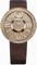 Piaget Limelight Dancing Light Diamond Pave Dial 18kt Rose Gold Brown Leather Men's Watch GOA37157