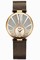 Piaget Limelight Twice Silver and Champagne Dial 18kt Rose Gold Brown Satin Ladies Watch GOA35137