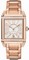 Jaeger LeCoultre Reverso Squadra Duetto Silver Dial 18kt Yellow Gold Diamond Automatic Ladies Watch Q7052120