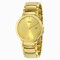 Rado Centrix Gold Dial Yellow Gold-Plated Stainless Steel Men's Watch R30527253