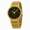 Rado Centrix Jubile Black Diamond Dial Gold-Plated Stainless Steel Men's Watch R30527713