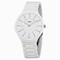 Rado True Thinline White Dial White Ceramic Ladies Watch R27957112