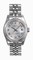 Rolex Datejust Silver Arabic Dial Jubilee Bracelet 18k White Gold Fluted Bezel Ladies Watch 179174