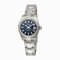 Rolex Datejust Blue Index Dial Oyster Bracelet 18k White Gold Fluted Bezel Ladies Watch 179174BLSO