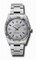 Rolex Airking Silver Arabic Blue Stick Dial Fluted 18k White Gold Bezel Oyster Bracelet Men's Watch 114234SABLSO