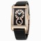 Rolex Cellini Prince Black Dial Leather Strap Men's Watch 54425