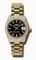 Rolex Datejust Black Automatic 18kt Yellow Gold President Ladies Watch 178158BKSP