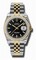 Rolex Datejust Black Dial Automatic Stainless Steel and 18kt Yellow Gold Ladies Watch 116243BKSJ