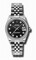 Rolex Datejust Black Diamond Dial Automatic Stainless Steel Jubilee Ladies Watch 178384BKDJ