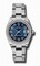 Rolex Datejust Blue Concentric Dial 18kt White Gold Diamond Bezel Ladies Watch 178384BLCAO