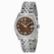 Rolex DateJust Brown Dial Stainless Steel Jublilee Ladies Watch 178274BRDRJ