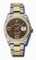 Rolex Datejust Brown Dial Automatic Stainless Steel and 18kt Yellow Gold Ladies Watch 116243BRFAO