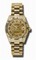 Rolex Datejust Champagne Concentric Circle Automatic 18kt Yellow Gold President Ladies Watch 178238CCAP
