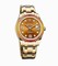 Rolex Datejust Cognac Diamond Dial Sapphire Set Bezel 18K Yellow Gold Automatic Men's Watch 86348COGDPM
