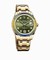 Rolex Datejust Green Diamond Dial Sapphire Set Bezel 18K Yellow Gold Automatic Men's Watch 86348GNDPM