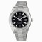 Rolex Datejust II Black Index Dial Fluted 18k White Gold Bezel Oyster Bracelet Men's Watch 116334BKSO