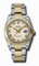 Rolex Datejust Ivory Pyramid Dial Automatic Stainless Steel and 18K Yellow Gold Men's Watch 116203IPRO