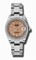 Rolex Datejust Pink Dial 18kt White Gold Diamond Bezel Stainless Steel Ladies Watch 178384PSO
