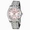 Rolex Datejust Pink Dial Automatic 18kt White Gold Bezel Stainless Steel Watch 178274