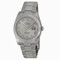 Rolex Datejust Silver Roman Dial 18kt White Gold Fluted Bezel Men's Watch 116234SRO
