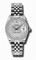 Rolex Datejust Silver Diamond Dial 18kt White Gold Diamond Bezel Ladies Watch 178384SDJ