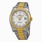 Rolex Datejust White Dial Automatic Stainless Steel and 18kt Yellow Gold Men's Watch 116203WRO