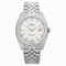 Rolex Datejust White Index Dial 18k White Gold Fluted Bezel Jubilee Bracelet Men's Watch 116234WSJ