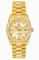 Rolex Day Date Champagne Diamond Dial and Bezel President Bracelet 18k Yellow Gold Men's Watch 118348CDP