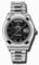 Rolex Day-Date II Black Concentric Dial Automatic Platinum Men's Watch 218206BKCAP
