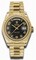 Rolex Day-date II Black Wave Automatic 18kt Yellow Gold Men's Watch 218238BKWVAP