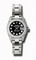 Rolex Lady Datejust Black Diamond Dial 18k White Gold Diamond Case and Bezel Oyster Bracelet Watch 179159BKDO