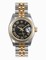 Rolex Datejust Black Sunburst Roman Dial Jubilee Bracelet Two Tone Ladies Watch 179173BKSBRJ