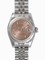 Rolex Lady Datejust Pink Arabic and Stick Dial 18k White Gold Fluted Bezel Steel Jubilee Ladies Watch 179174PSAJ