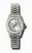 Rolex Lady Datejust Silver Diamond Dial 18k White Gold Diamond Bezel and Case President Bracelet Watch 179159SDP