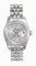 Rolex Datejust Silver Diamond Dial Jubilee Bracelet 18k White Gold Fluted Bezel Ladies Watch 179174SDJ