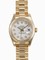 Rolex Lady Datejust White Diamond Dial 18k Yellow Gold Case and Bezel President Bracelet Watch 179178WDP
