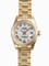 Rolex Lady Datejust White Roman Dial 18k Yellow Gold Case and Bezel President Bracelet Watch 179178WRP