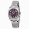 Rolex Oyster Perpetual Purple Dial Stainless Steel Automatic Ladies Watch 176200PUSO